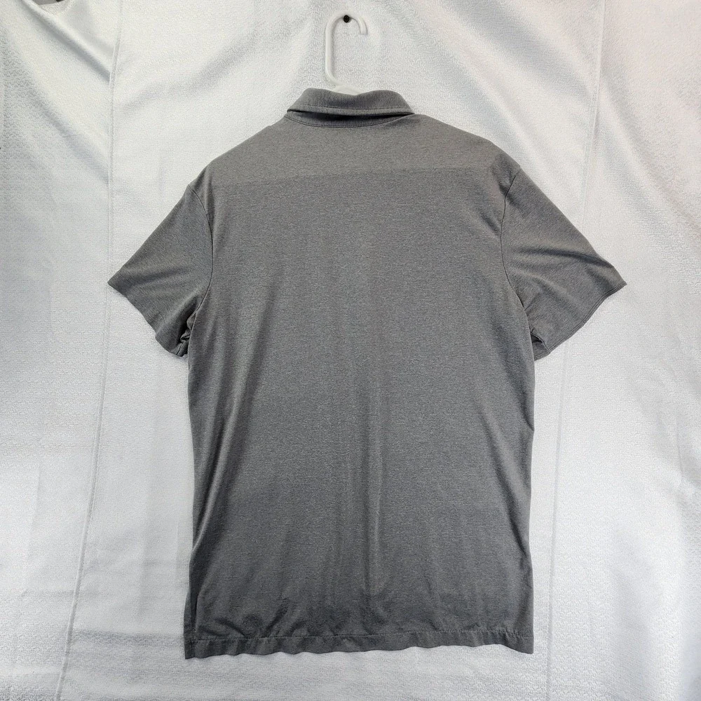 Polo Ralph Lauren Mens Large Grey Polo Shirt Short Sleeve‎ Classic Preppy Casual